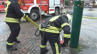 MASSIVER BULLHORN amp PRESSLUFT EINSATZ Feuerwehr BF FrankfurtMain HD [upl. by Shepherd]