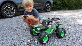 First Time Driving Our Grave Digger RC Monster Truck [upl. by Henrietta]