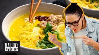 Indonesian Soto Ayam Chicken Noodle Soup  Marions Kitchen [upl. by Alaj]