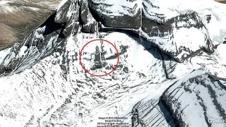 कैलाश पर्वत  Lord Shivas Kailash Parvat 3D view from Satellite in Google Earth Height 6638 m [upl. by Rianon382]