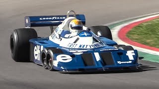 Legendary 6wheeled 1977 Tyrrell P34 F1 Car at Imola Circuit [upl. by Kipton]