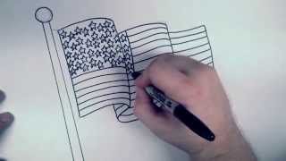 How to Draw an American Flag  RBH [upl. by Iblok]