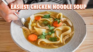 30 Minute Homemade Chicken Noodle Soup [upl. by Erasaec889]