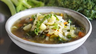 SOUPE DETOX MINCEUR amp ANTIFATIGUE à manger 2 X par semaine [upl. by Acessej607]