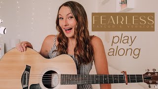 Taylor Swift Fearless Guitar Play Along 2021  Fearless Taylor’s Version  Nena Shelby [upl. by Burgess]