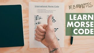 LEARN MORSE CODE from a MEMORY CHAMP in 15 minutes [upl. by Valaria713]