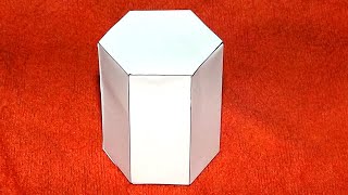 Como hacer un prisma hexagonal  Hexagonal prism [upl. by Rubie40]