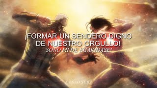 『Shinzo Wo Sasageyo』 Linked Horizon  Shingeki No Kyojin  op 3  sub español  romaji AMV [upl. by Airb]