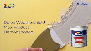 Dulux Weathershield Max Product Demonstration [upl. by Yrgoerg]