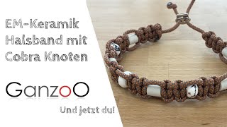 Paracord Halsband Cobra mit EM Keramik [upl. by Enecnarf]