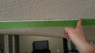 Demo on painting with caulk get straight lines everytime No bleed through [upl. by Warram403]