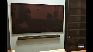 65quot LG OLED and LG Dolby Atmos Soundbar SK9Y How to Wall Mount a TV and soundbar [upl. by Biagi]