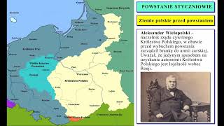 POWSTANIE STYCZNIOWE  LEKCJA DLA KLASY 7 [upl. by Blackwell644]