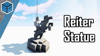 Minecraft Statue bauen  Minecraft Reiter Statue bauen deutsch eng Subtitle [upl. by Suiratnauq599]