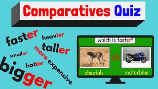 Comparatives Quiz  ESL Classroom Game  Easy English Quiz [upl. by Tutankhamen144]