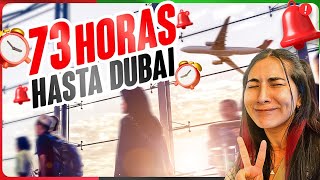 73 horas y 4 vuelos VIAJANDO SOLA hasta DUBAI [upl. by Middendorf623]