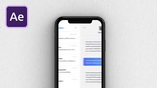 Simple UI Swipe Animation in After Effects [upl. by Meesaw]