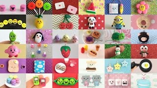 Polymer Clay Charm Compilation  53 DIY Tutorials [upl. by Iona]