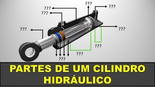 CILINDRO HIDRÁULICO  Partes Principais [upl. by Reld]