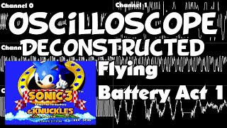 Sonic 3 and Knuckles  Flying Battery Zone Act 1  Oscilloscope Deconstructed [upl. by Alysa]