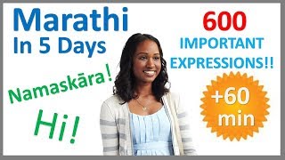 Learn Marathi in 5 Days  Conversation for Beginners [upl. by Norret]