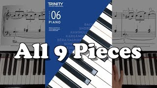 TRINITY Grade 6 Piano 20182020 All 9 Pieces [upl. by Nueormahc990]