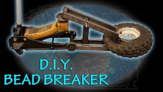 Shop Project DIY Tire Bead Breaker using Hydraulic Floor Jack and Scrap Metal Homemade Tool [upl. by Veno]