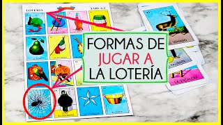 FORMAS DE JUGAR A LA LOTERIA MEXICANA lotería loteríamexicana [upl. by Serrano]