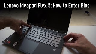 How to Enter Bios on the Lenovo Ideapad Flex 5 [upl. by Liew]