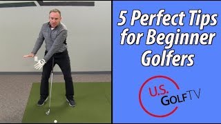 The 5 Best Tips for Beginner Golfers [upl. by Adrahs]