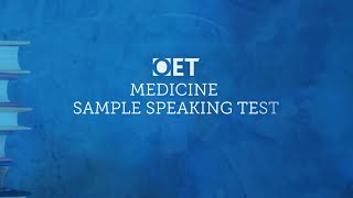 OET Sample Speaking Test Medicine [upl. by Osric]