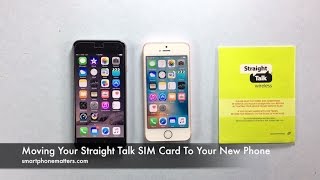 Moving Your Straight Talk SIM Card To Your New Phone [upl. by Airom]