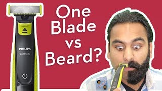 Philips Norelco OneBlade shaves off FULL beard  DHRME 60 [upl. by Aufmann]