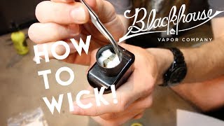 Vape Tutorial How to wick ANY coil [upl. by Nymassej]