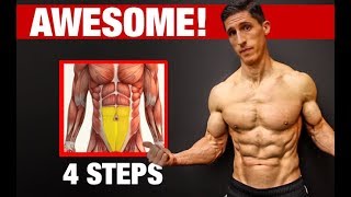 4 Steps to Awesome LOWER ABS Works Every Time [upl. by Einnoc]