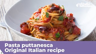 PASTA PUTTANESCA  Original Italian recipe [upl. by Polash]