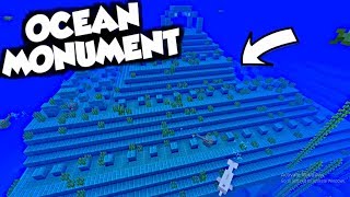 Minecraft Tutorial How to Find AND Clear an OCEAN MONUMENT [upl. by Garbe]