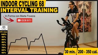 Interval Training  Indoor Cycling Workout  30 minuti di Spinning  Lezione Completa Italiano 68 [upl. by Edora]