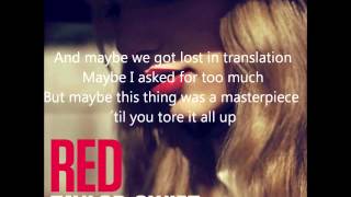 All Too Well Taylor Swift Full Audio with lyrics [upl. by Airetak]