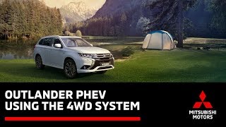 How to use the Outlander PHEV 4WD Lock and SAWC for driving on snow or mud [upl. by Sophronia]