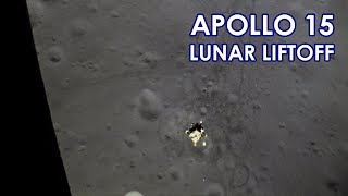 APOLLO 15 Lunar Liftoff  Stabilized amp Speed Corrected 19710802 HD source [upl. by Gona]