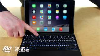 Zagg Folio Backlit iPad Air 2 Keyboard Case ID6ZFKBB0 Overview [upl. by Ahsiekin937]