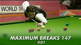 Ronnie OSullivan  Snooker Maximum Breaks 147 01 [upl. by Grounds88]