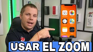 COMO Usar Zoom COMO ACTIVARLO Y CONFIGURARLO EN EL IPHONE 2020 [upl. by Niltac]