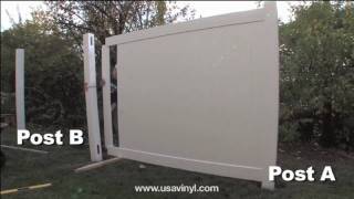 Vinyl Privacy Fence Installation from wwwusavinylcom [upl. by Mungo]