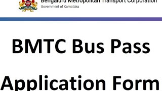 How To Apply For Student BMTC Bus Pass Kannada [upl. by Ahsieyt495]