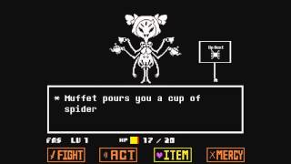 Muffet Battle UNDERTALE Dub [upl. by Yrrej110]