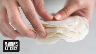 How To Make Dumpling Wrappers  Marions Kitchen [upl. by Itirahc]