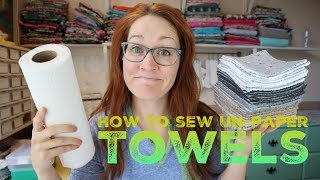 How to sew Unpaper Towels with Billettes Baubles [upl. by Emiaj]