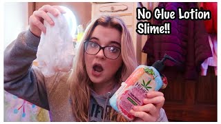 Lotion Slime Easy No Glue Lotion Slime Recipe [upl. by Teddie]